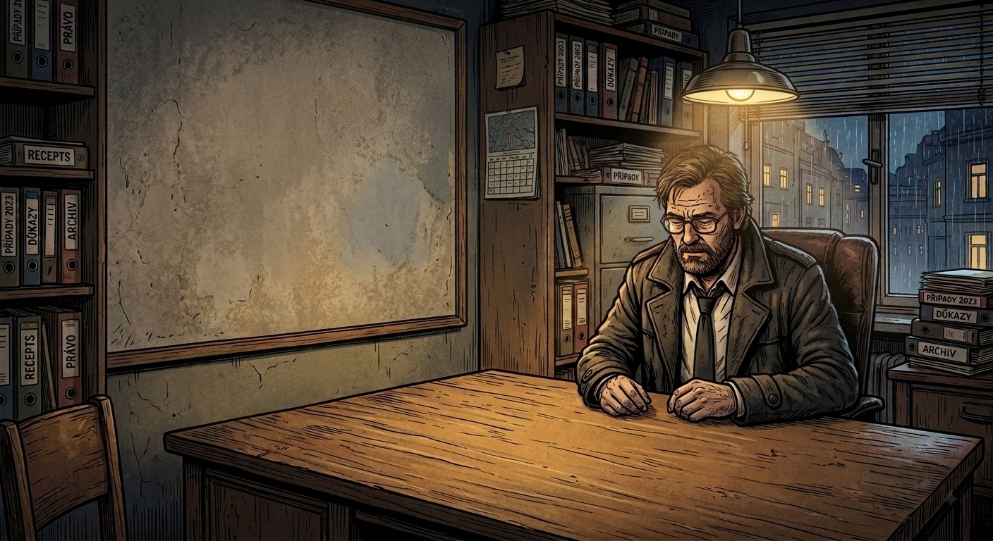 Noirová výslechová místnost pro detektivní teambuilding